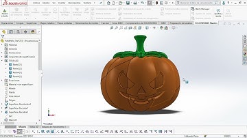 PUMPKIN MODEL IN SOLIDWORKS