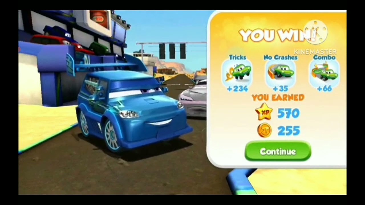 Cars Fast as Lightning - All Final Victory Animations reversed