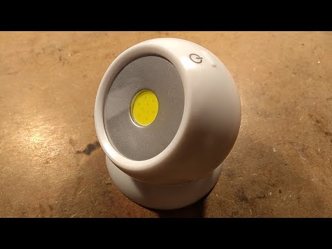 Inside Poundland's orb 360 robot COB light.