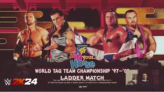 DX vs The Hart Foundation | Ladder Tag | Tag Team Championships