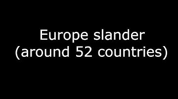 Europe Slander (ALL OF EUROPE)