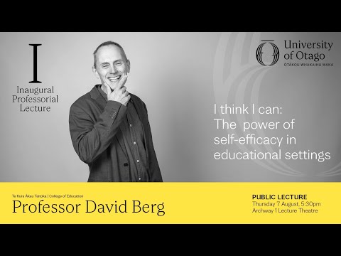 Inaugural Professorial Lecture – Professor David Berg - video from Otago