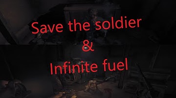 Can you save the french soldier at the start & infinite generator fuel in Amnesia: The Bunker