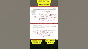 hsst physics problems