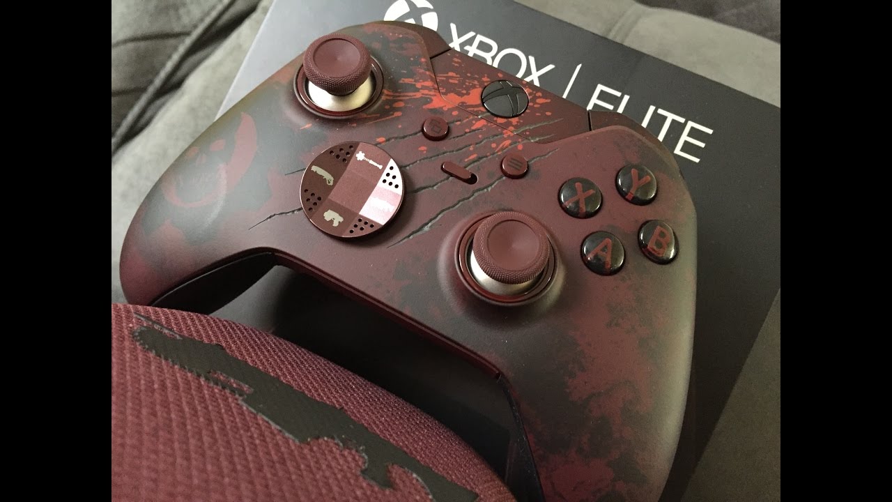 Manette Xbox One Elite Gears Of War 4 - Rouge - Sans Fil - Occasion