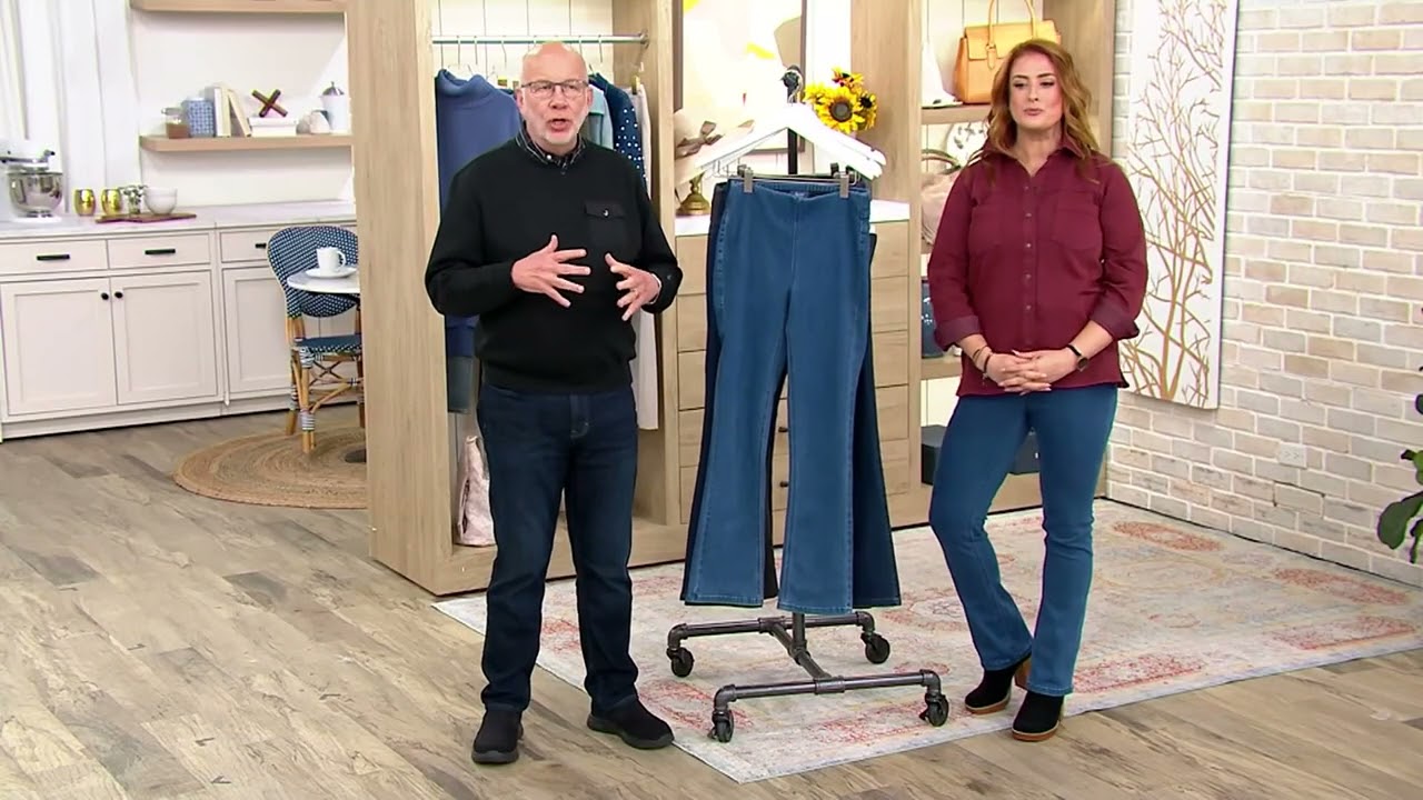 Denim & Co. Relaxed Trouser with Pockets and Elasticated Waistband - QVC UK