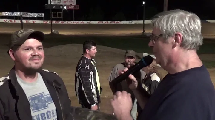 Anthony Varner in victory lane at Path Valley 6/2/17