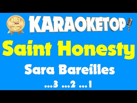 Saint Honesty - Sara Bareilles (Karaoke and Lyric Version) [Audio High Quality]