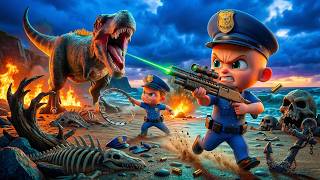 police vs thieves giant dinosaur surprise city rescue adventure
