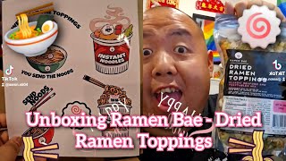 Unboxing Ramen Bae - Dried Ramen Toppings 🍜🍥