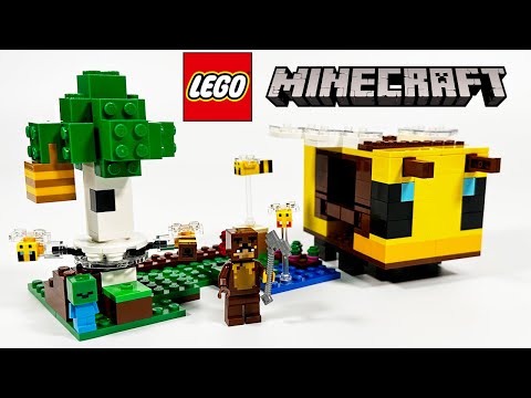 LEGO Minecraft The Bee Cottage 21241 Speed Build & Review