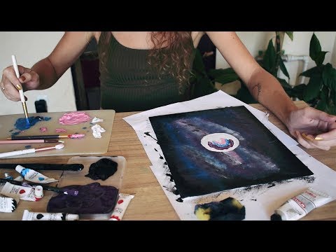 ხატვა ღრუბლის გამოყენებით | DIY WITH MARIE