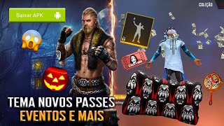 AMANHÃ! SERVIDOR AVANÇADO, NOVO GELO LCDP, EMOTE, TEMA DOS PRÓXIMOS PASSE DE ELITE E MAIS FREE FIRE
