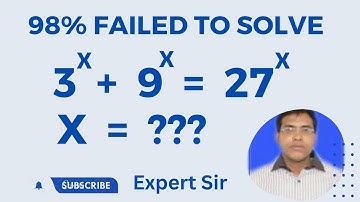 3^x+9^x=27^x | Find X | Unveiled equation | Olympiad Math