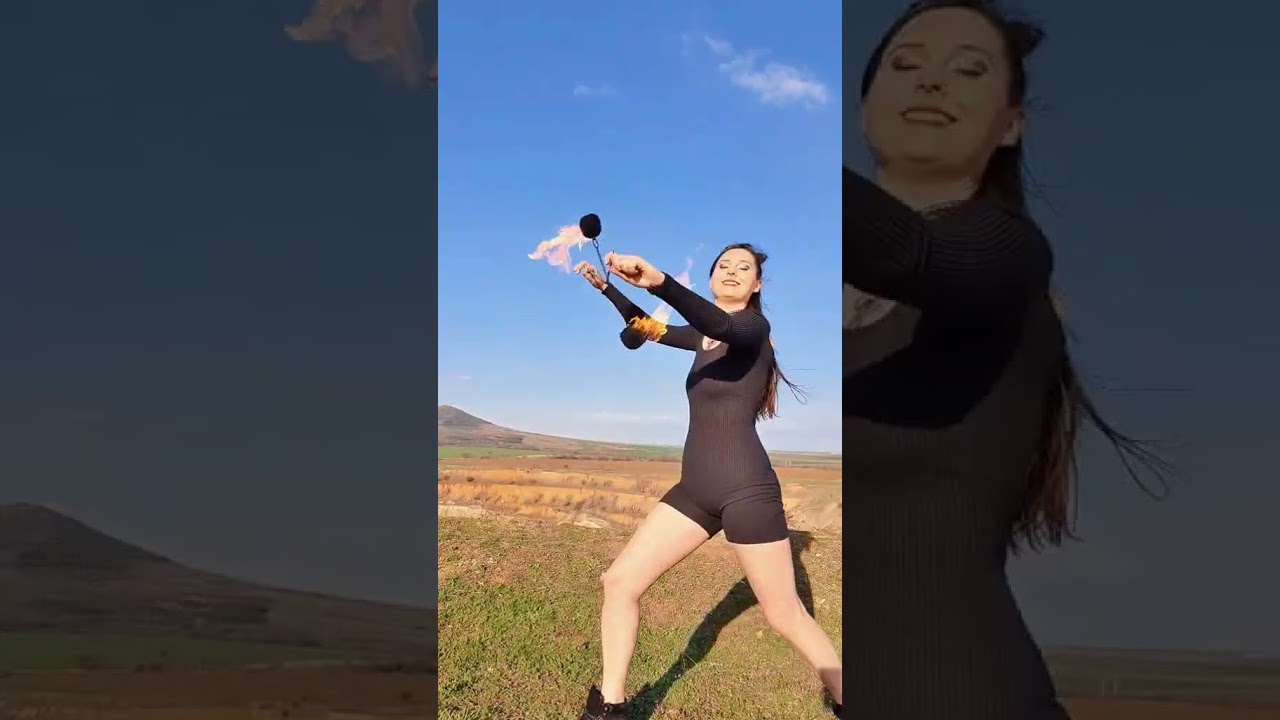 🔥 Fire Poi Spinning 