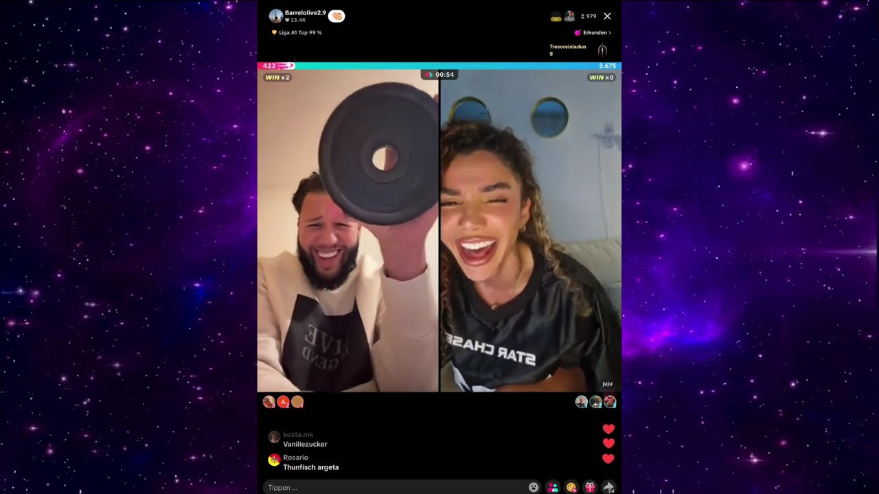 ❌ LIVE Barrelo & Juju - Hangover 🤯😂 #tiktok #live #match #barrelo #barello #juju #albania 