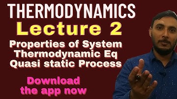 Thermodynamics || Lecture 2