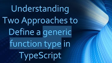 Understanding Two Approaches to Define a generic function type in TypeScript