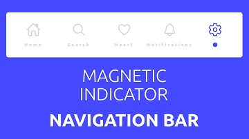 Magnetic Indicator Navigation Bar In HTML CSS and Javascript | Menu Tabs bar |  Menu Indicator Bar