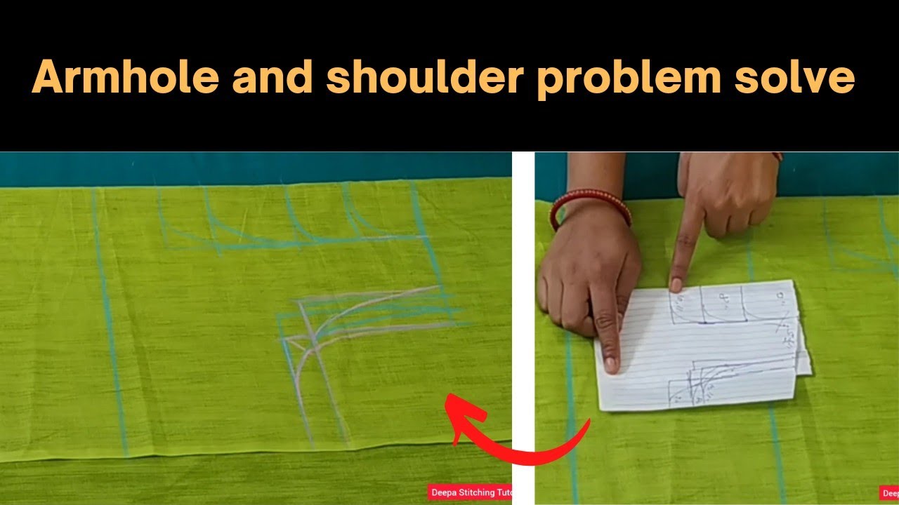 shoulder and armhole problem solve very easy steps how to cut armhole