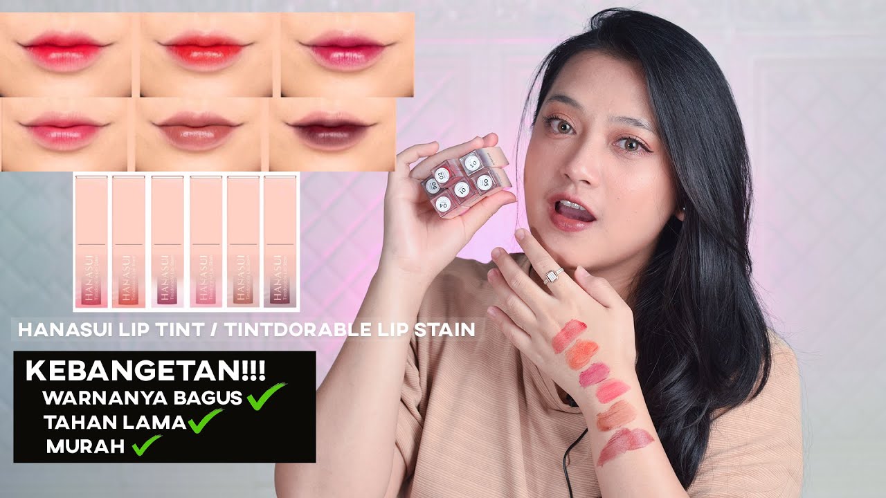 HANASUI LIP TINT BENER BENER BAGUS!! LIP TINT / LIP STAIN MURAH TAPI
