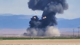 Four aviators being evaluated after aircraft crash at air show