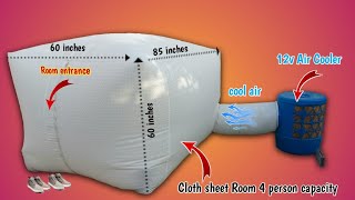 How To Make Cheap Air Conditioner Room 10$