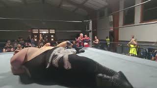 Dave LaGreca and Don La Greca help Richard Holliday at ISPW Wrestling
