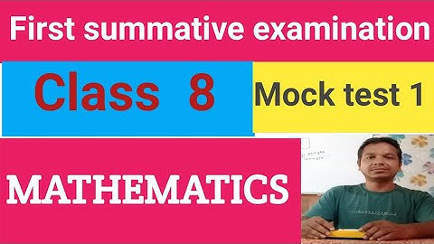 Class 8 math first summative questions 2022/Class 8 1st unit test questions paper 2022/math 8