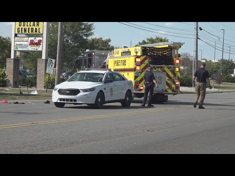 Pedestrian critically injured in crash involving IMPD car - YouTube