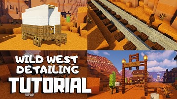 Minecraft: Wild West Build Ideas (Detailing Tutorial)
