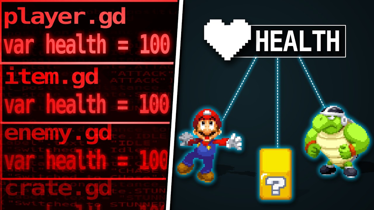 Stop Hardcoding Stop Hardcoding Health (Use Composition in Godot 4) - YouTube