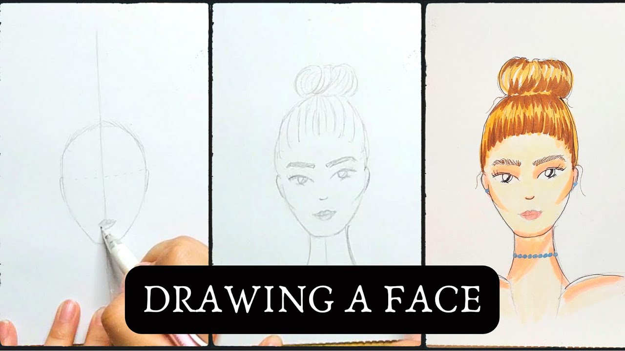 How To Draw Rostro HOW TO draw a face. Dibujar un rostro femenino. #FashionIllustration # ...