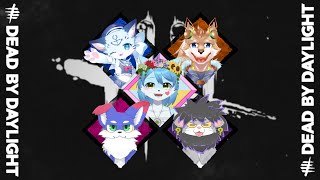 【Dead by Daylight】大会メンバー5人でカスタムコラボ！With 渚音ぶい&彗音ネツキ&不思議奈人&ルーシアン
