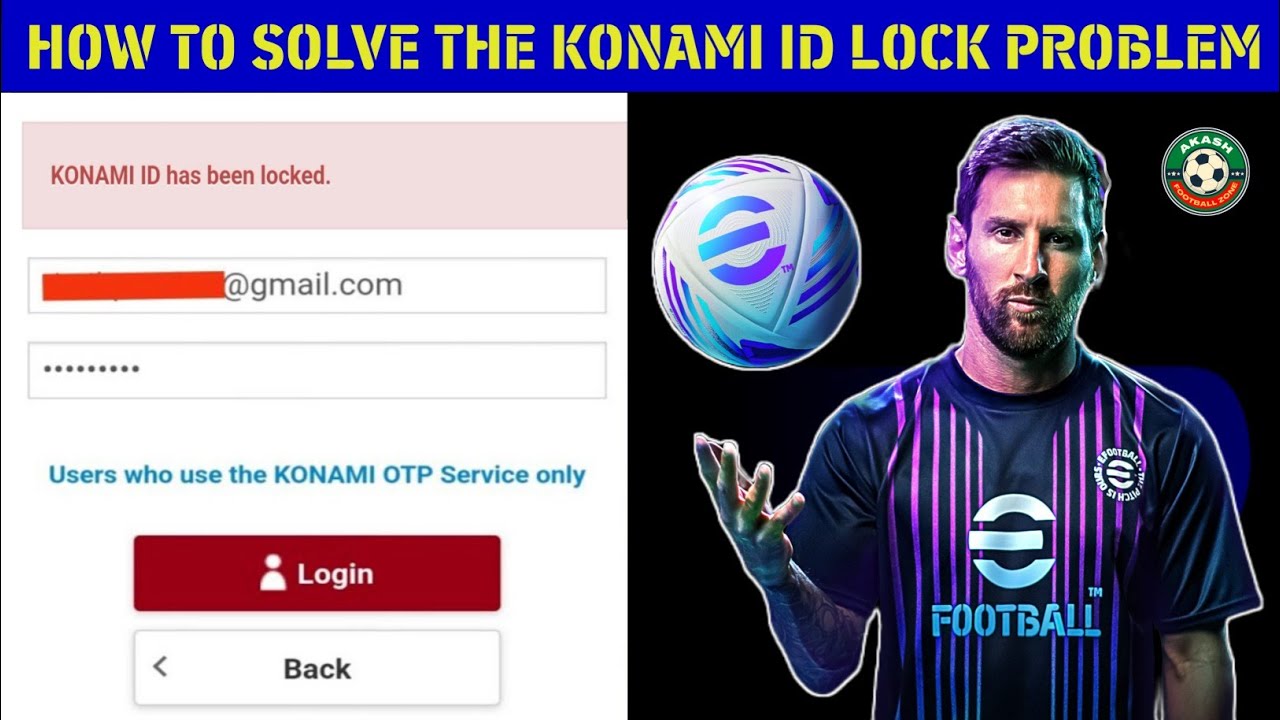 How To Solve Konami ID Lock Problem In eFootball 2025 Mobile | কিভাবে লক হওয়া কোনামি আইডি ঠিক করবো?