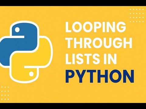Module 2 Chapter 11 | Looping Through Lists in Python | For Loop Examples and List Iteration