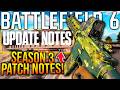 BATTLEFIELD 6 MAJOR SEASON 3 UPDATE PATCH NOTES! (1.3.1.0 Update)