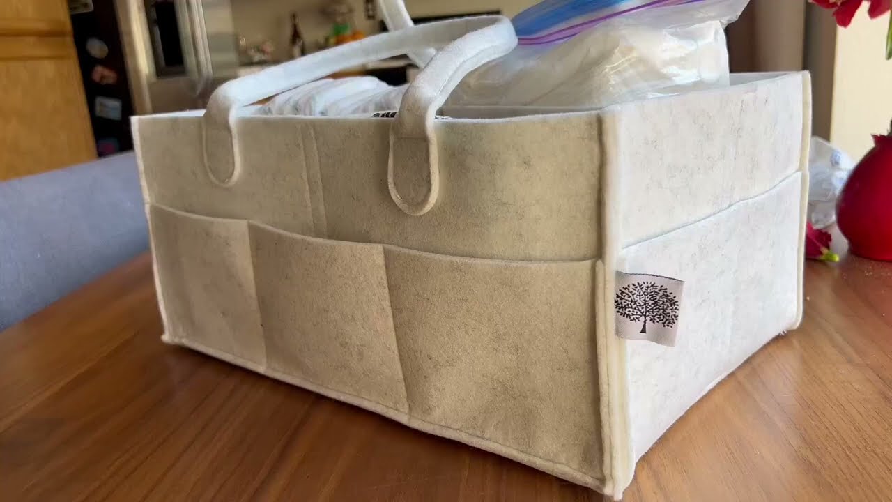 Parker Baby Co  Diaper Caddy, Nursery Storage Bin and Car Organizer for Diapers and Baby Wipes Revie