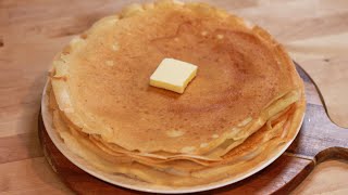 Thin Crepes from Sourdough Discard | No Waste Recipe