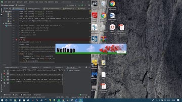 Basic Flocking with Python and NetLogo using nl4py | N=8