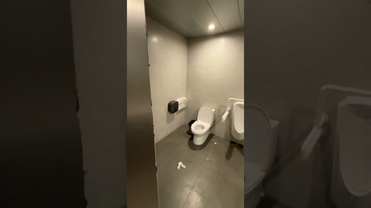 Disabled bathroom in china has two toilets. 