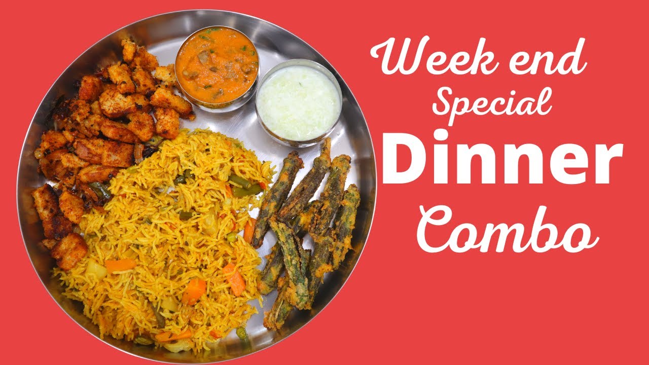 Dinner Combo | My Weekend Special Veg Dinner Combo with Tips ! Dinner Menu Ideas in Tamil