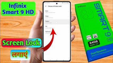 infinix smart 9 hd me lock kaise lagaye, infinix smart 9 hd me screen lock kaise lagaye
