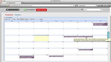 Transaction Management: How To Use Your Calendar | EZ Coordinator CRM