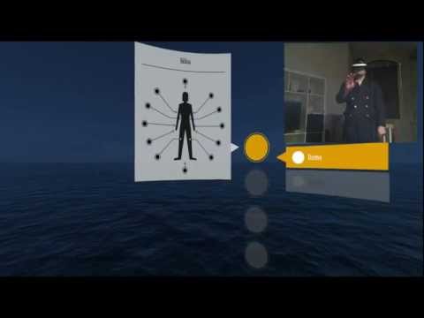 Sony HMD + Three.JS ( WebGL ) + Sword Art Online Interface + Kinect + HTML5