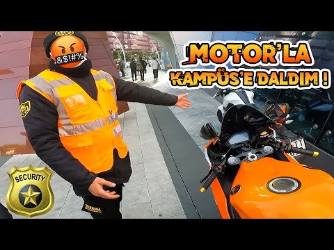 ÜNİVERSİTEYE 1000RR İLE GİTMEK !! - Tepkiler #MotoVlog333