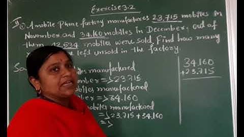 Unit - 3 Subtraction exercise 3.2 video - 2