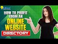 How To Profit From An Online Website Directory