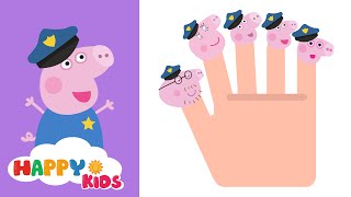 Peppa Pig Finger Family Police Song For Kid