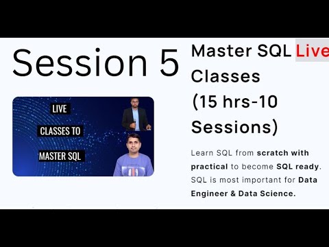 SQL Session 5 - YouTube